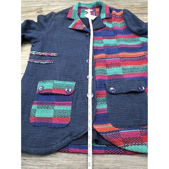 Orientique Naturally Australian Cotton Womens 1X Blazer Jacket Art To Wear Boho - Picture 9 of 15